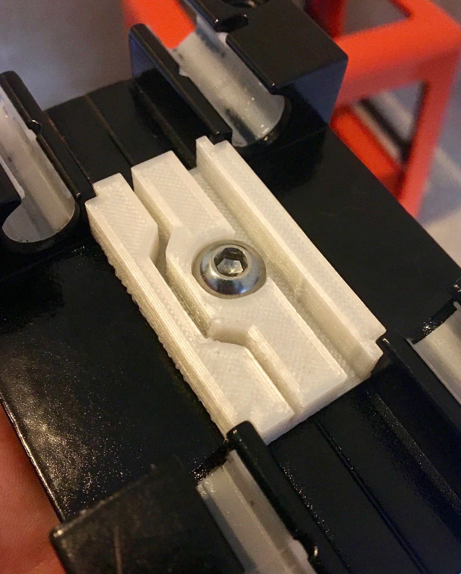 Slider timing belt mount